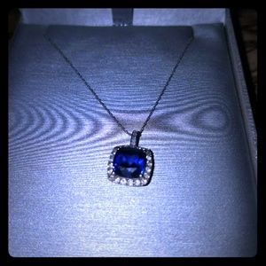 10k Sapphire Necklace